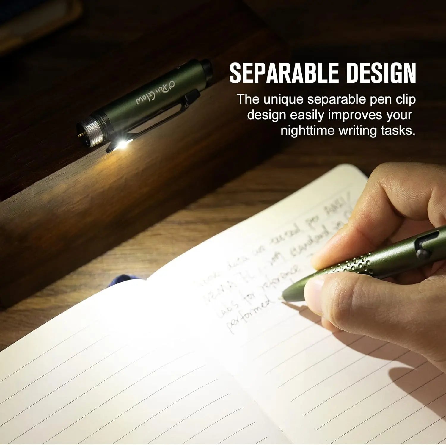 OLIGHT OPENGLOW-ODG - O'Pen Glow Rechargeable EDC Pen - OD Green OLIGHT