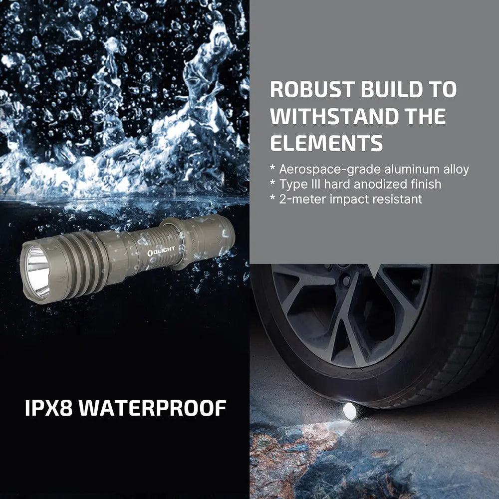 OLIGHT WARRIORX4-FDE - Warrior X 4 High-Performance Tactical Flashlight - Flat Dark Earth OLIGHT