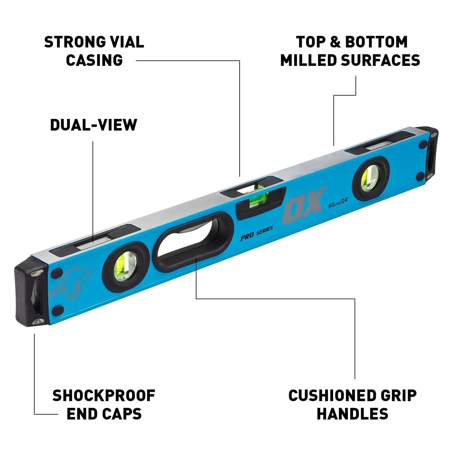OX TOOLS OX-P024406 - Professional Box 2ft Spirit Level OX