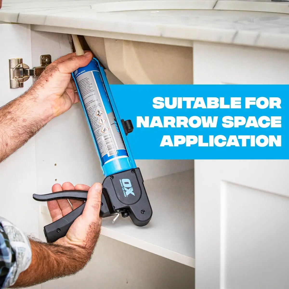 OX TOOLS OX-P044910 - PRO RODLESS CAULK GUN 10 OZ 7:1 THRUST RATIO OX