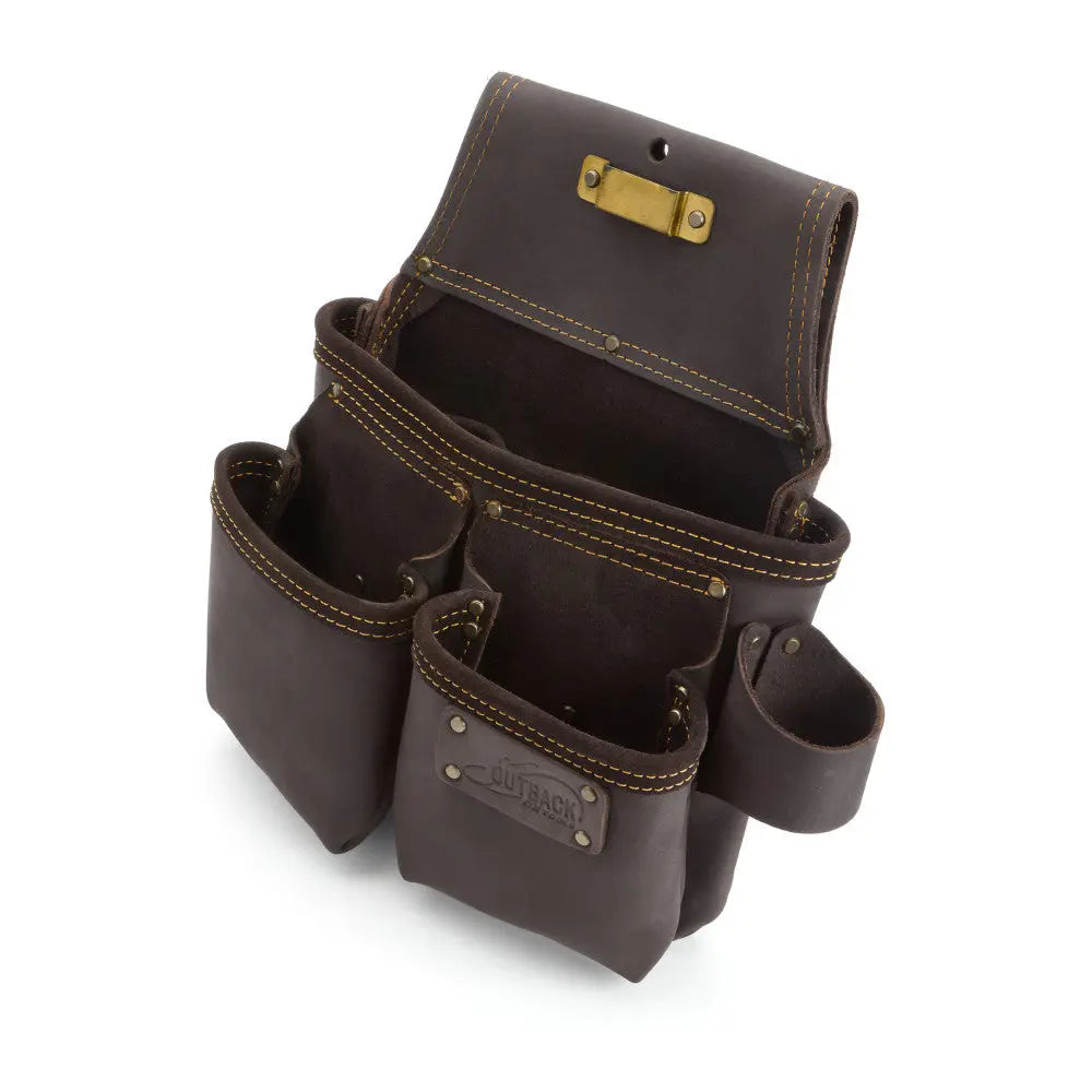 OX TOOLS OX-P263203 - OX PRO FRAMER'S TOOL BAG, OIL-TANNED LEATHER, 3 POUCH OX