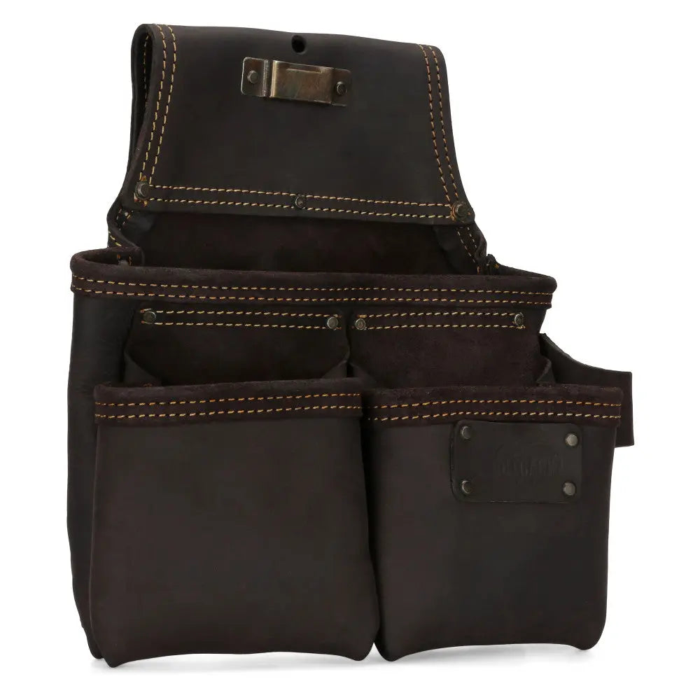 OX TOOLS OX-P263203 - OX PRO FRAMER'S TOOL BAG, OIL-TANNED LEATHER, 3 POUCH OX