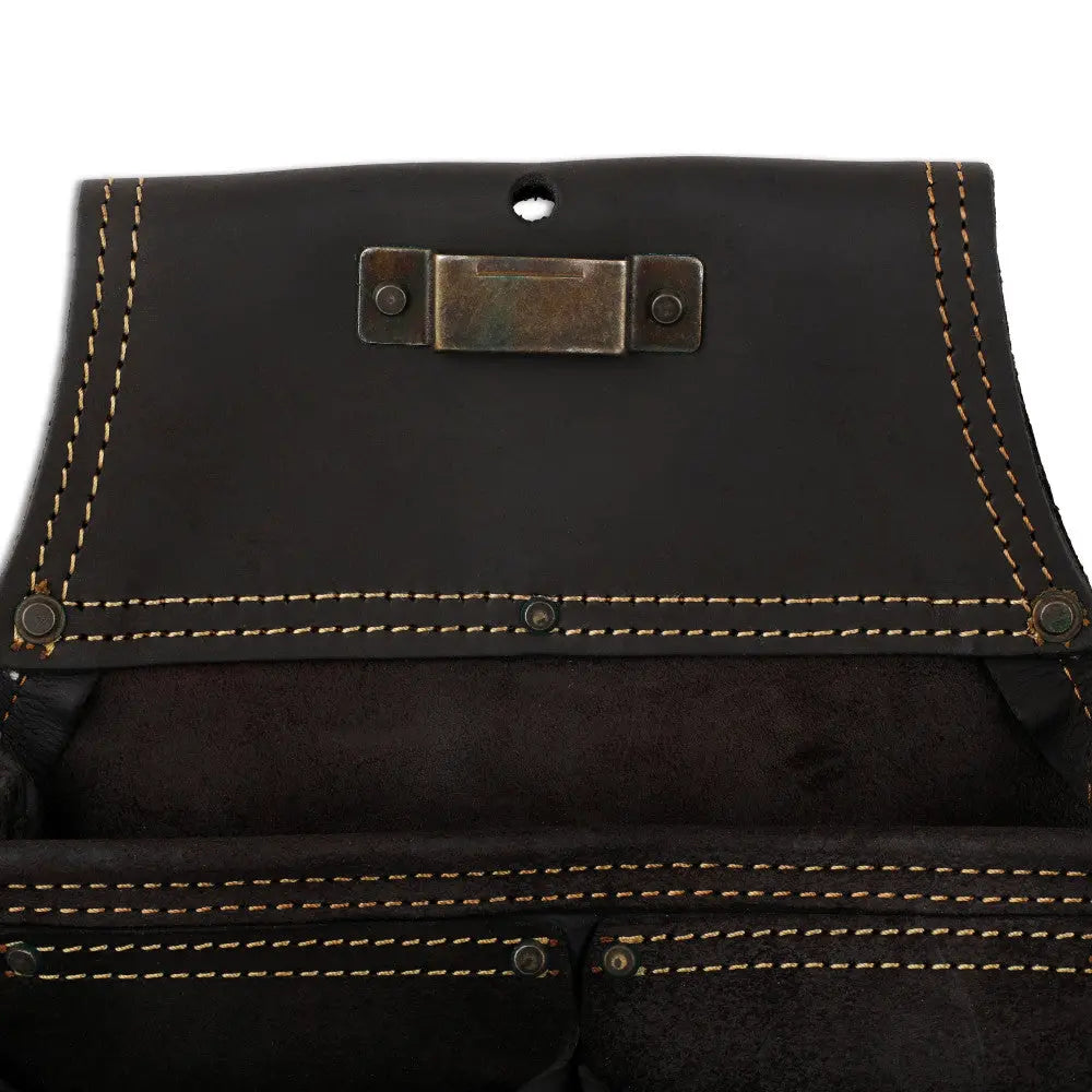 OX TOOLS OX-P263203 - OX PRO FRAMER'S TOOL BAG, OIL-TANNED LEATHER, 3 POUCH OX