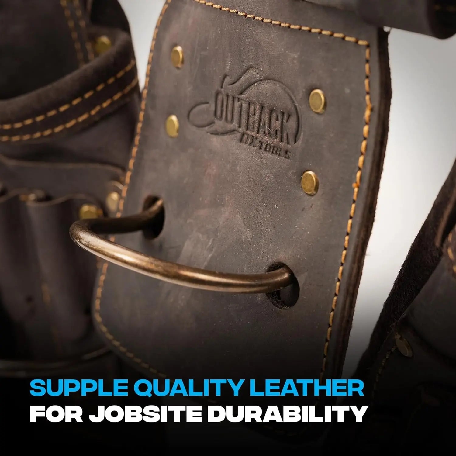 OX TOOLS OX-P263401 - OX PRO HAMMER HOLDER, OIL-TANNED LEATHER OX