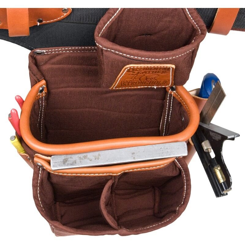 Occidental 9855 - Adjust-to-Fit Fat Lip Tool Bag - Cafe - Wise Line Tools