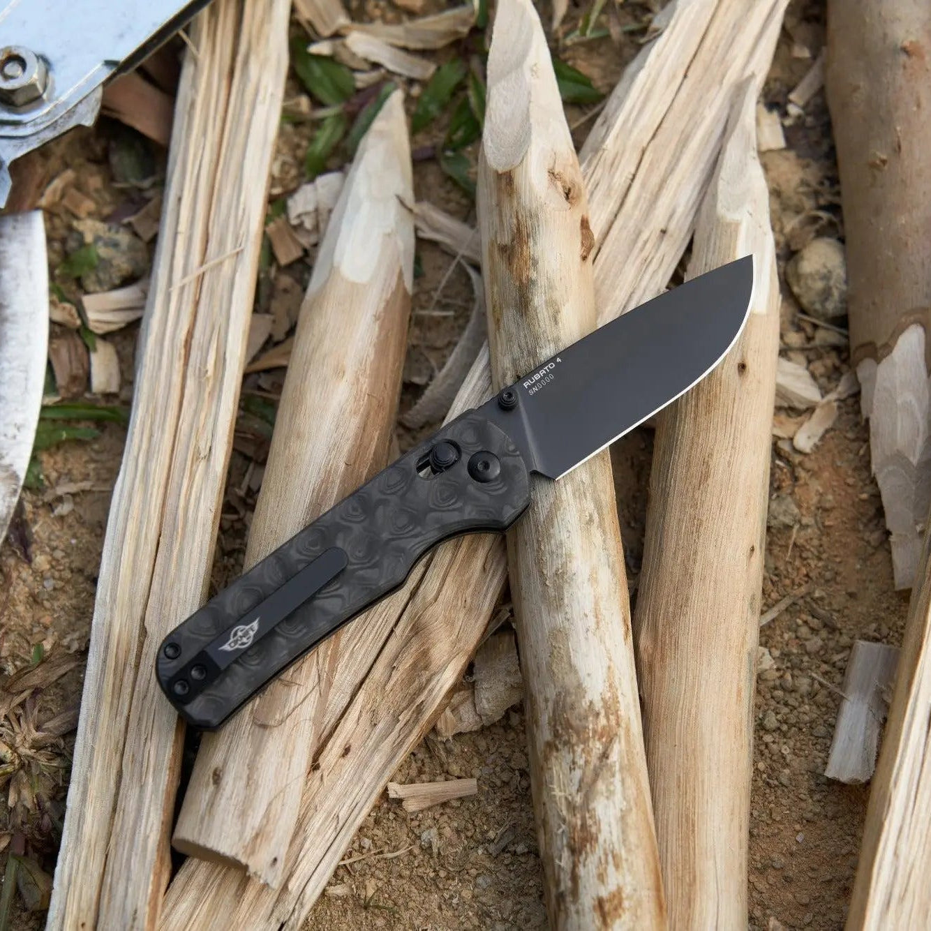 Oknife Rubato 4 Rail Lock Carbon Fiber Handle EDC Knife - RUBATO4-CF - Wise Line Tools