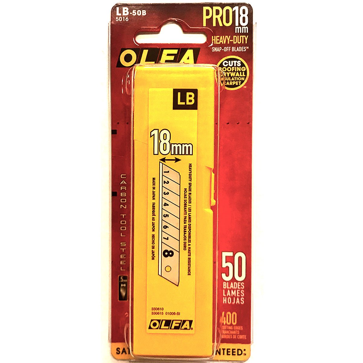 Olfa LB-50B-50pk 18mm Snap-Off Blade - Wise Line Tools