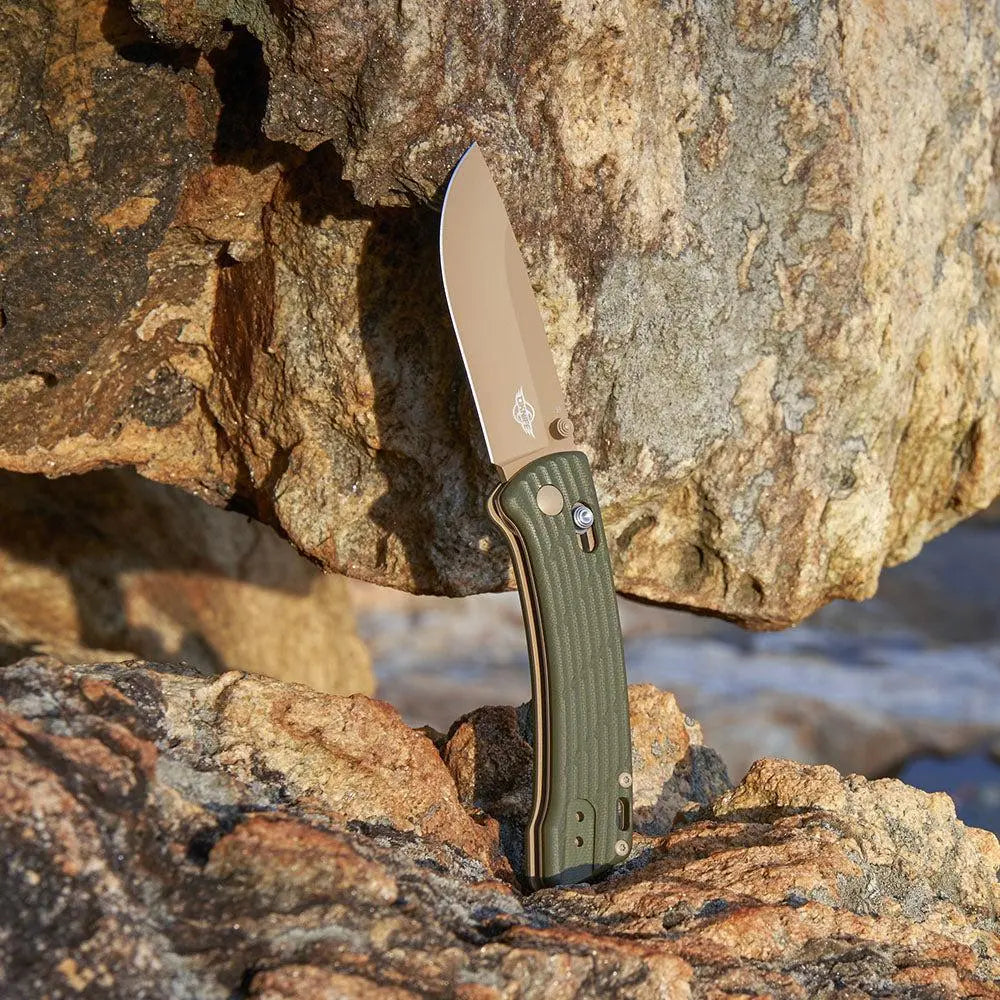 Olight Heron R1 Cerakote-Coated Folding Pocket Knife - Wise Line Tools