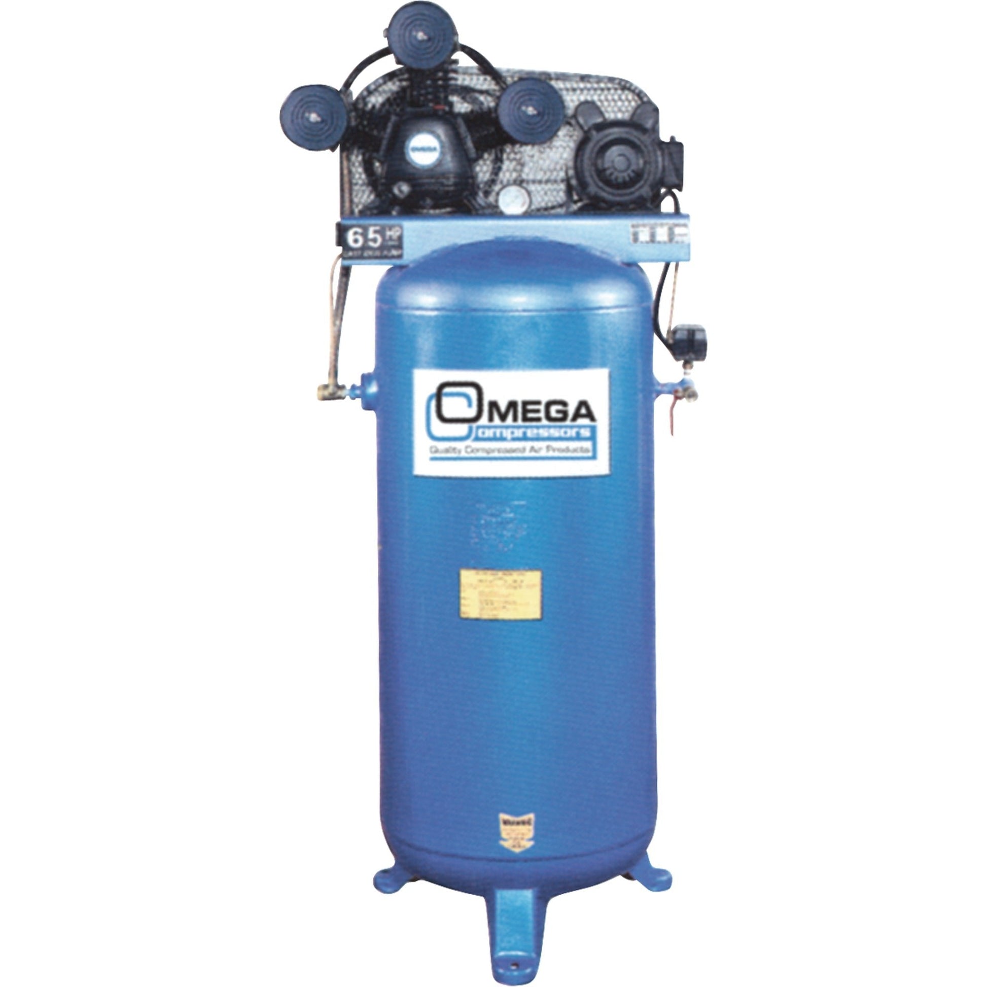 Omega PK-6560V - Professional Series Air Compressors, 50 Gal. (60 US Gal) - Wise Line Tools