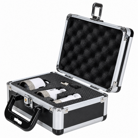 Marshalltown MAR-DTTLTC - 1", 1-3/8", 2" Dry/Wet Diamond Hole Saw Plumbing Kit with Drill Adapter