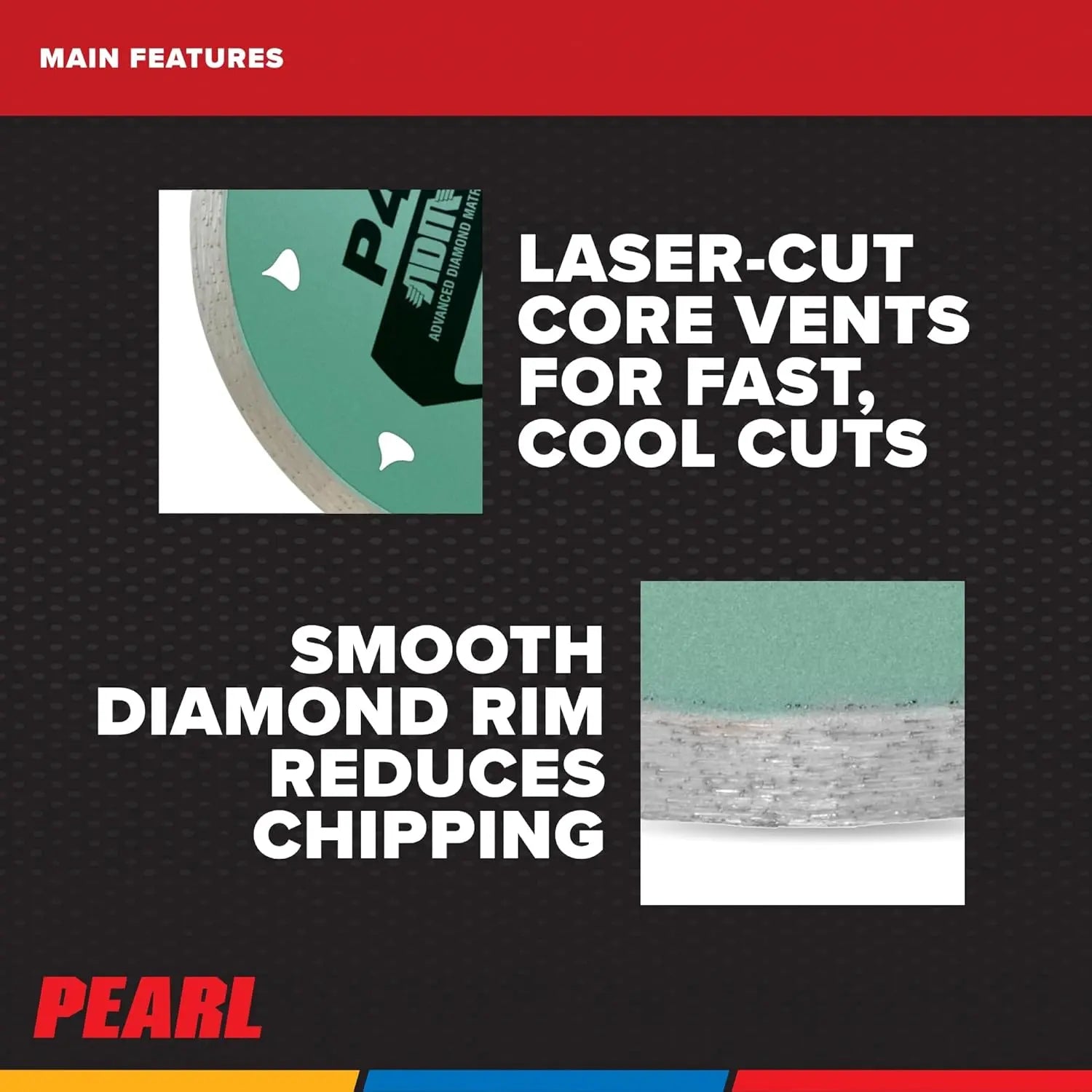 PEARL ADM45PT - 4-1/2" P4 Porcelain Reactor Blade w/ADM PEARL