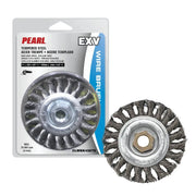 PEARL CLWBK558T - 5 X .20 x 5/8-11 Wire Brush Tempered Steel Knot Wheel Regular Twist PEARL