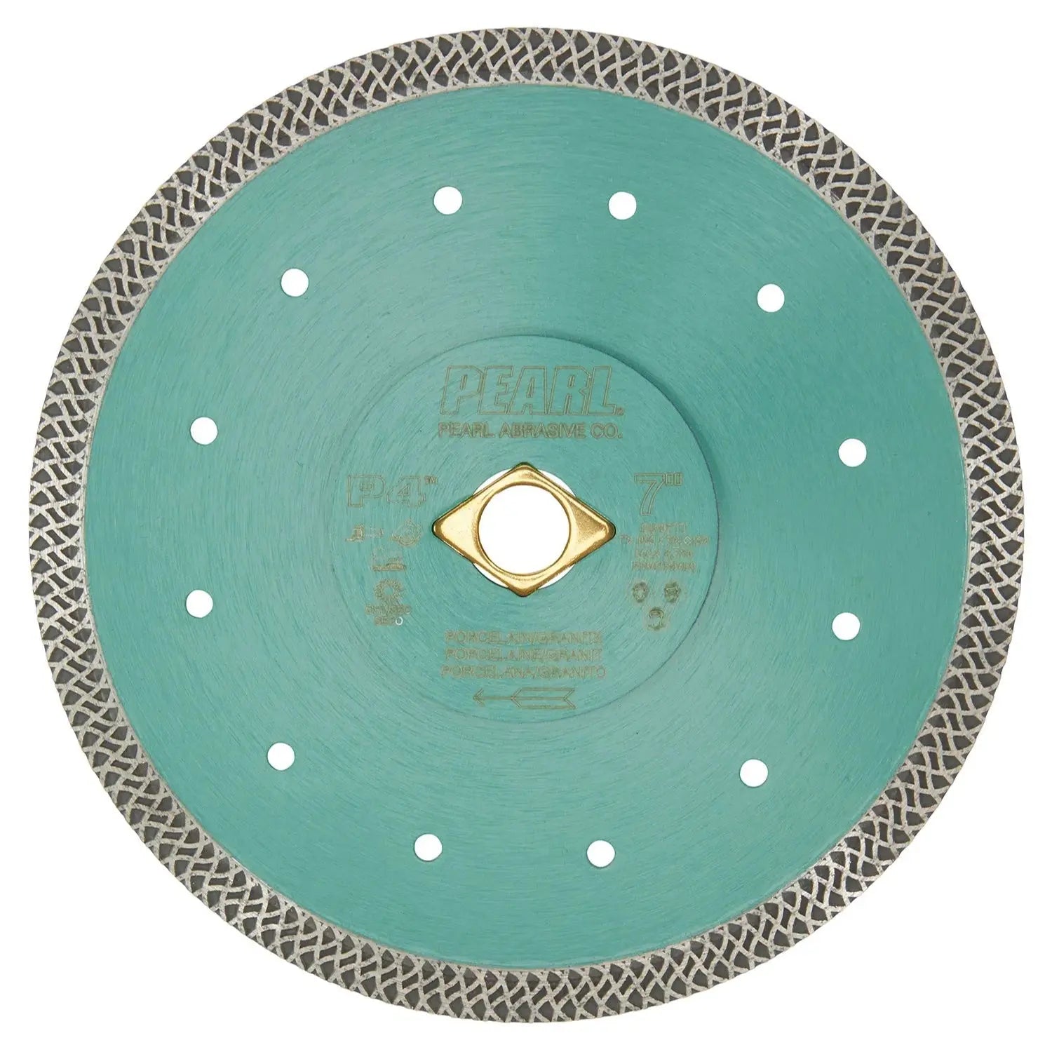 PEARL DIA07TT - P4 Turbo Mesh Blade for Porcelain and Granite 7 x .055 x 7/8, ◊, 5/8 PEARL