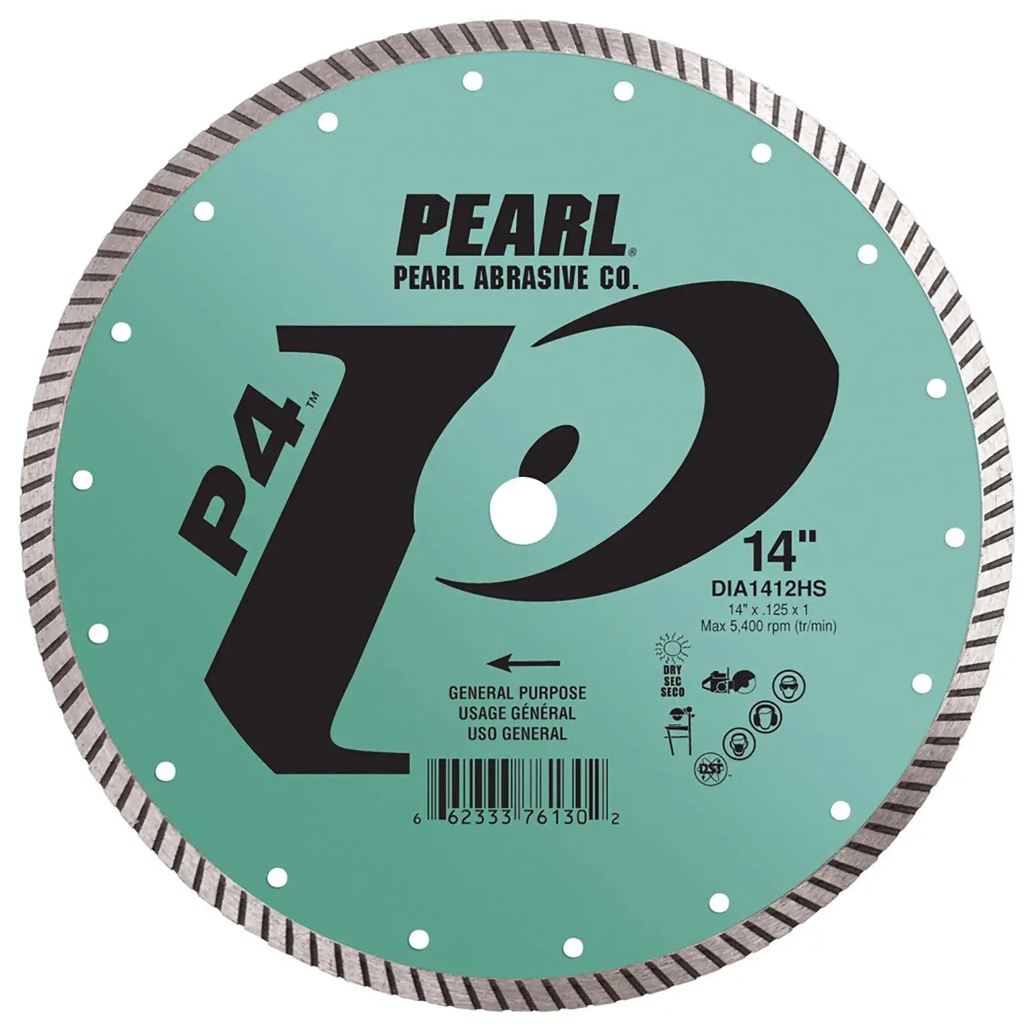 PEARL DIA1412HS - 14" P4 GP High Speed Turbo Wet/Dry Blade PEARL