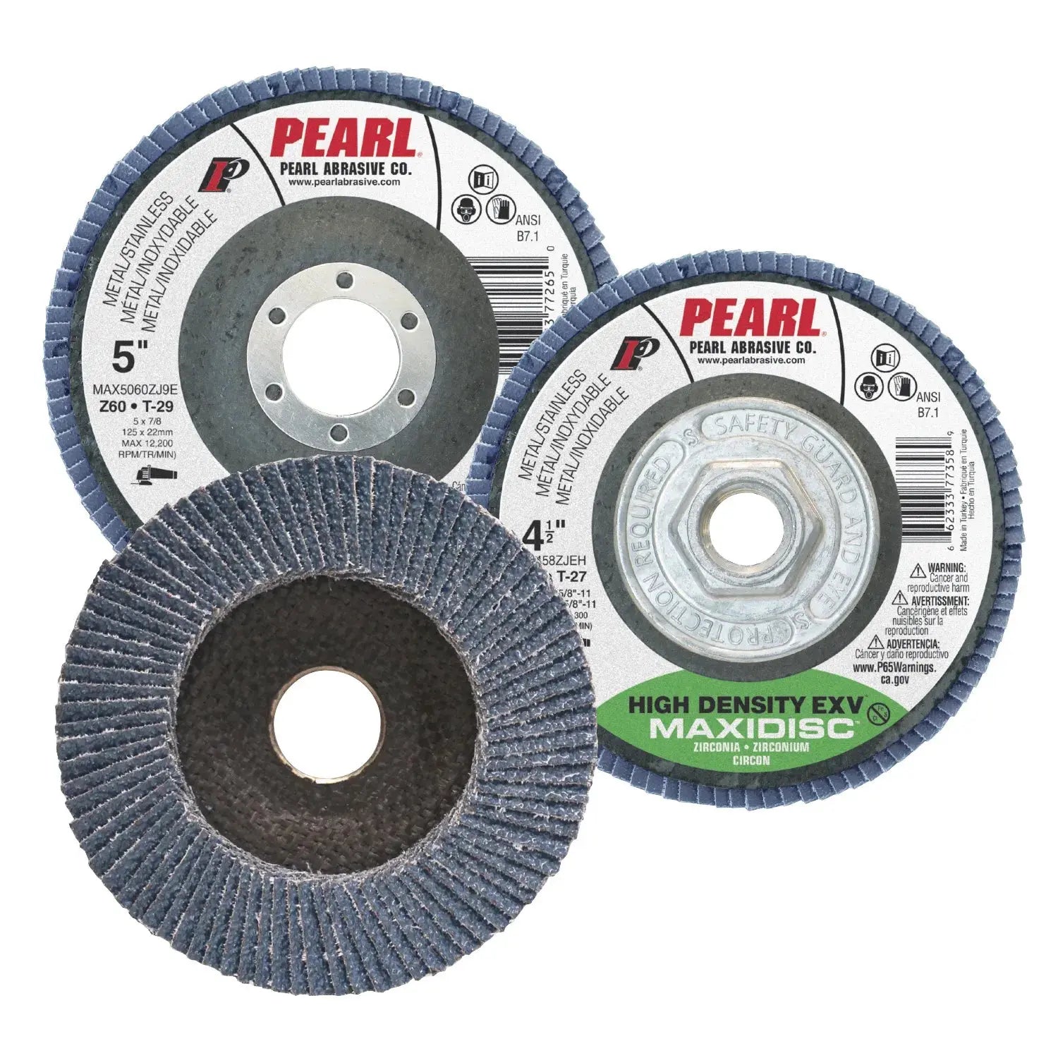 PEARL MAX5040ZJE - 5 x 7/8 Maxidisc - Flap Disc 40 Grit PEARL