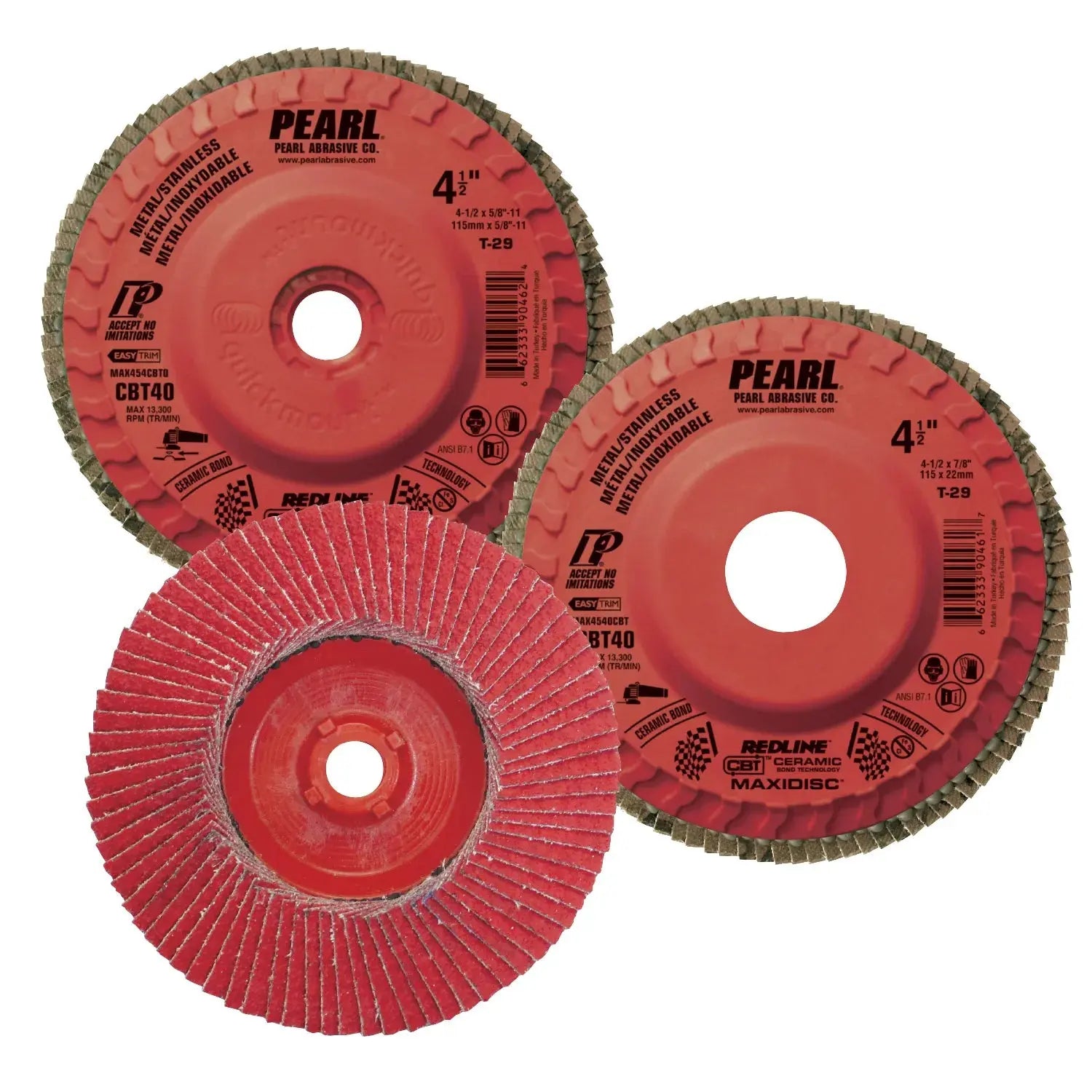 PEARL MAX5060CBT - 5 x 7/8 Maxidisc - Flap Disk 60 Grit PEARL