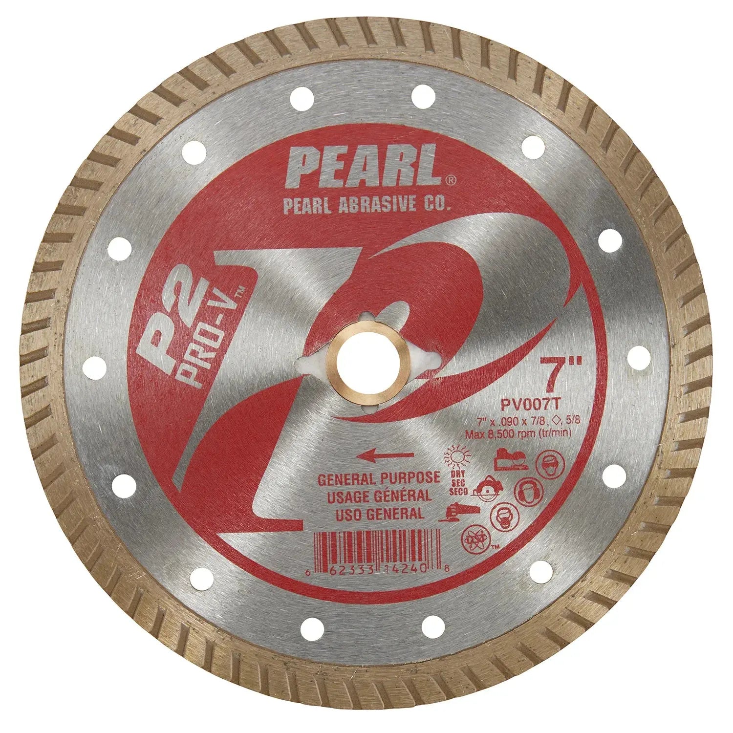 PEARL PV007T - 7 x .090 x DIA - 5/8  Daimond Blade PEARL