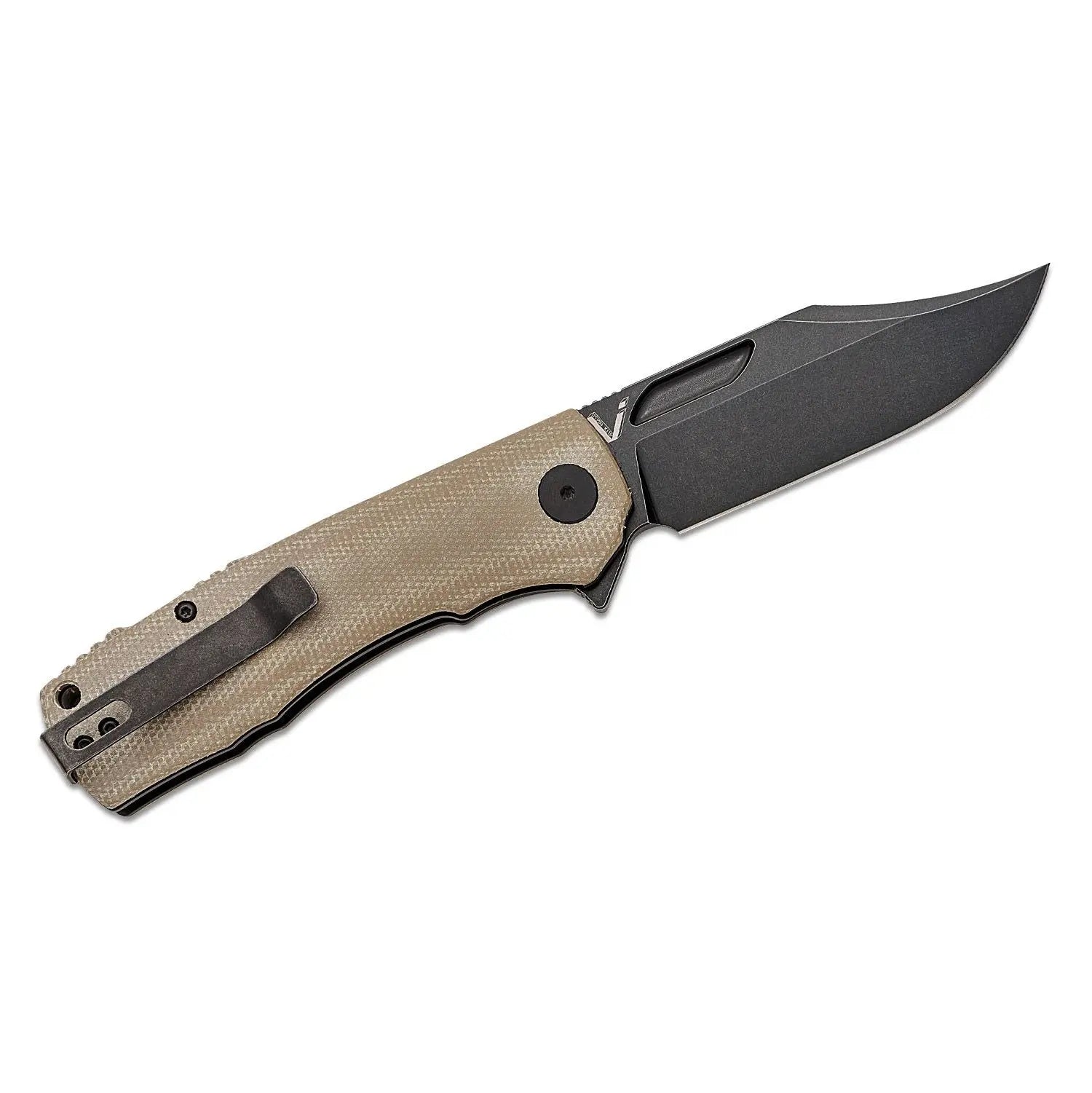 PETRIFIED FISH PF-P03KMDW - Petrified Fish Victor Folding Knife (Khaki) PETRIFIED FISH
