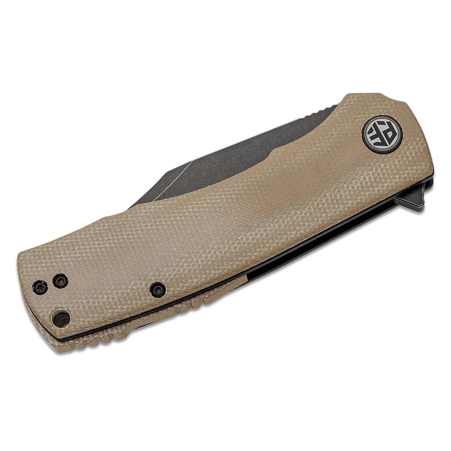 PETRIFIED FISH PF-P03KMDW - Petrified Fish Victor Folding Knife (Khaki) PETRIFIED FISH