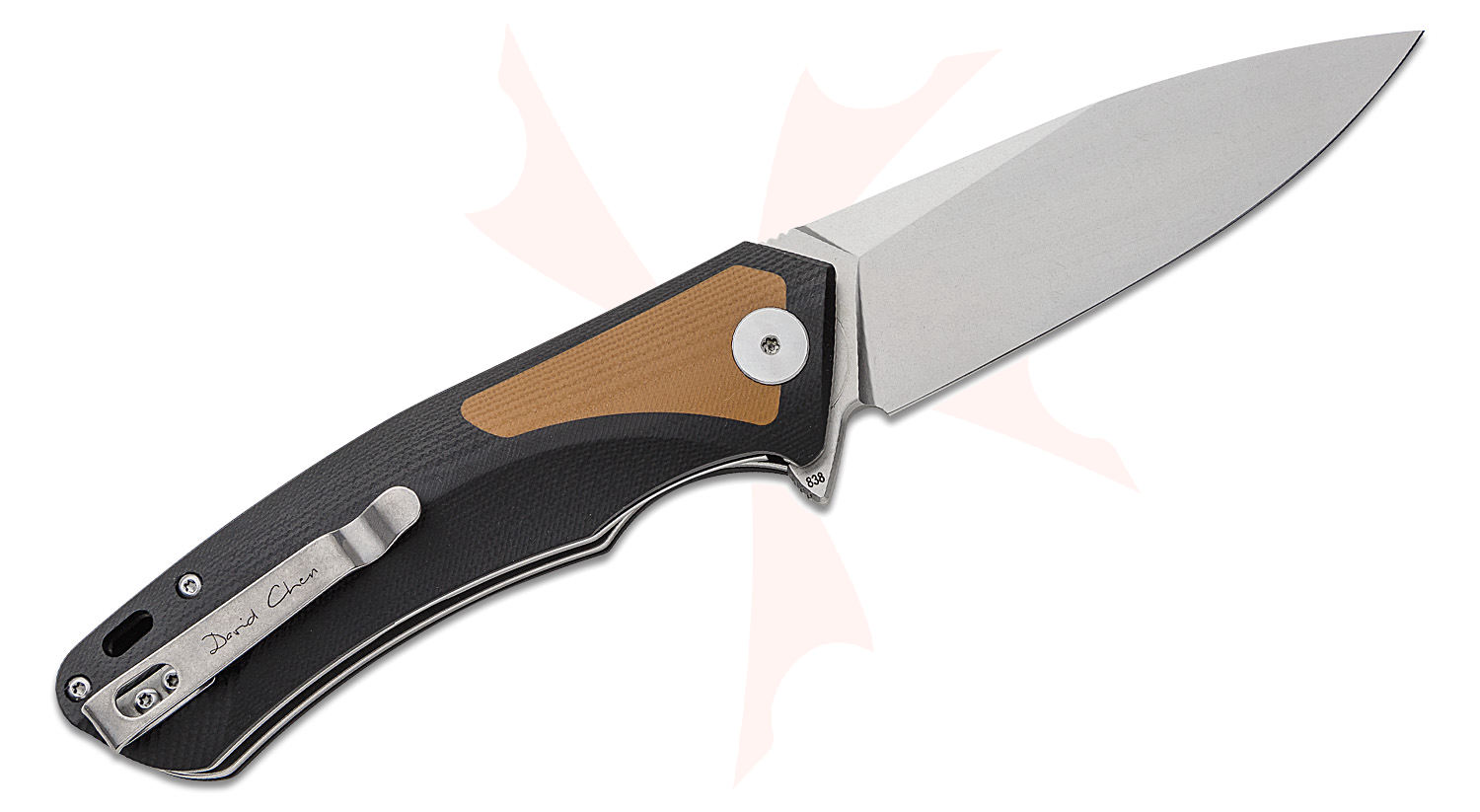 PETRIFIED FISH PF838BRW - Pub Flipper Knife - Black & Brown G10