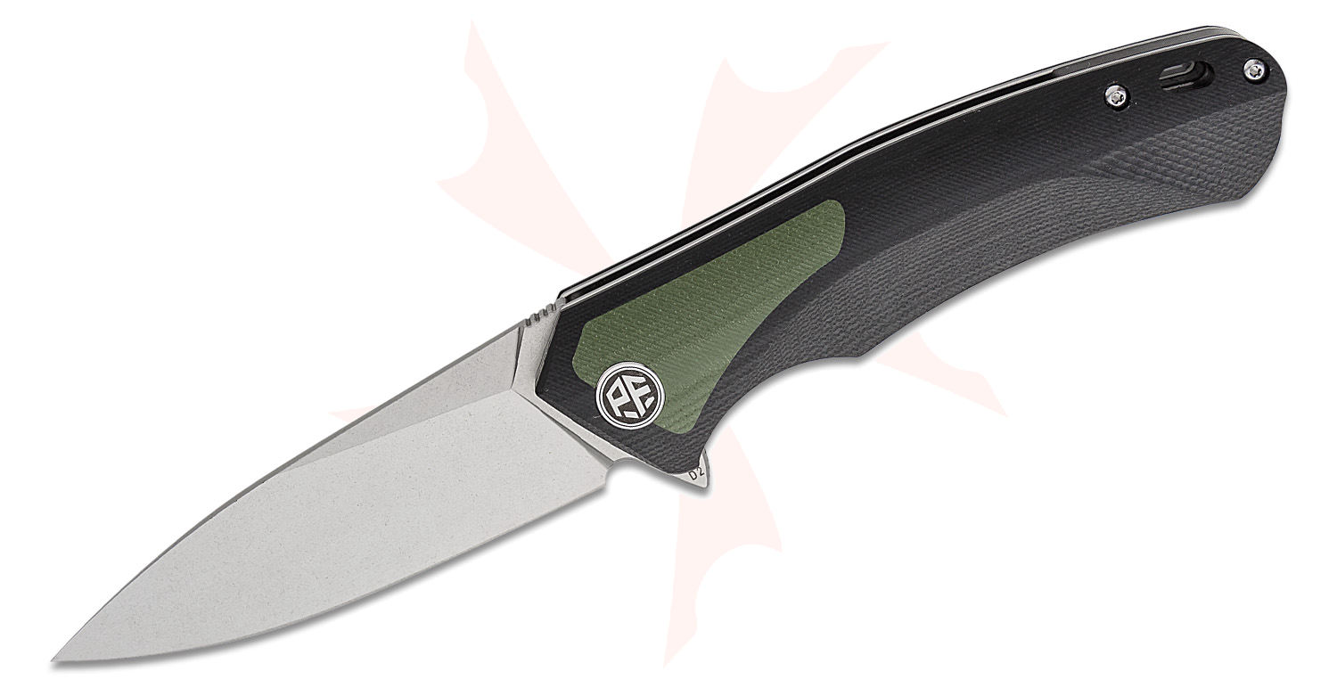PETRIFIED FISH PF838GRW - Pub Linerlock Flipper Knife