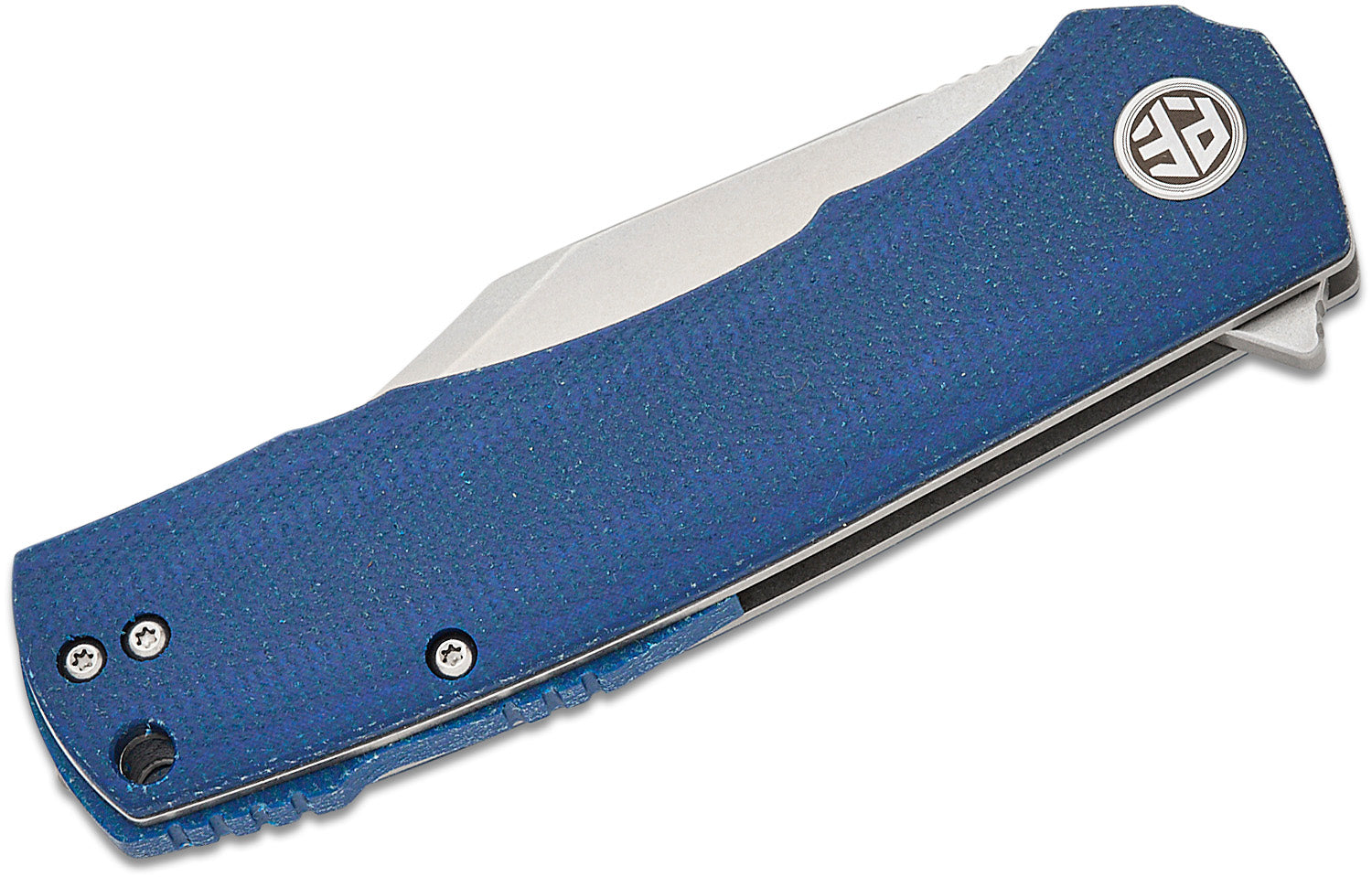 PETRIFIED FISH PFP03BMW - Victor Folding Knife - Blue Micarta