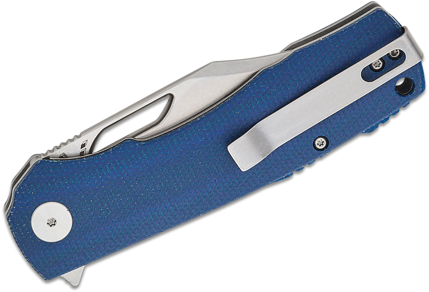 PETRIFIED FISH PFP03BMW - Victor Folding Knife - Blue Micarta