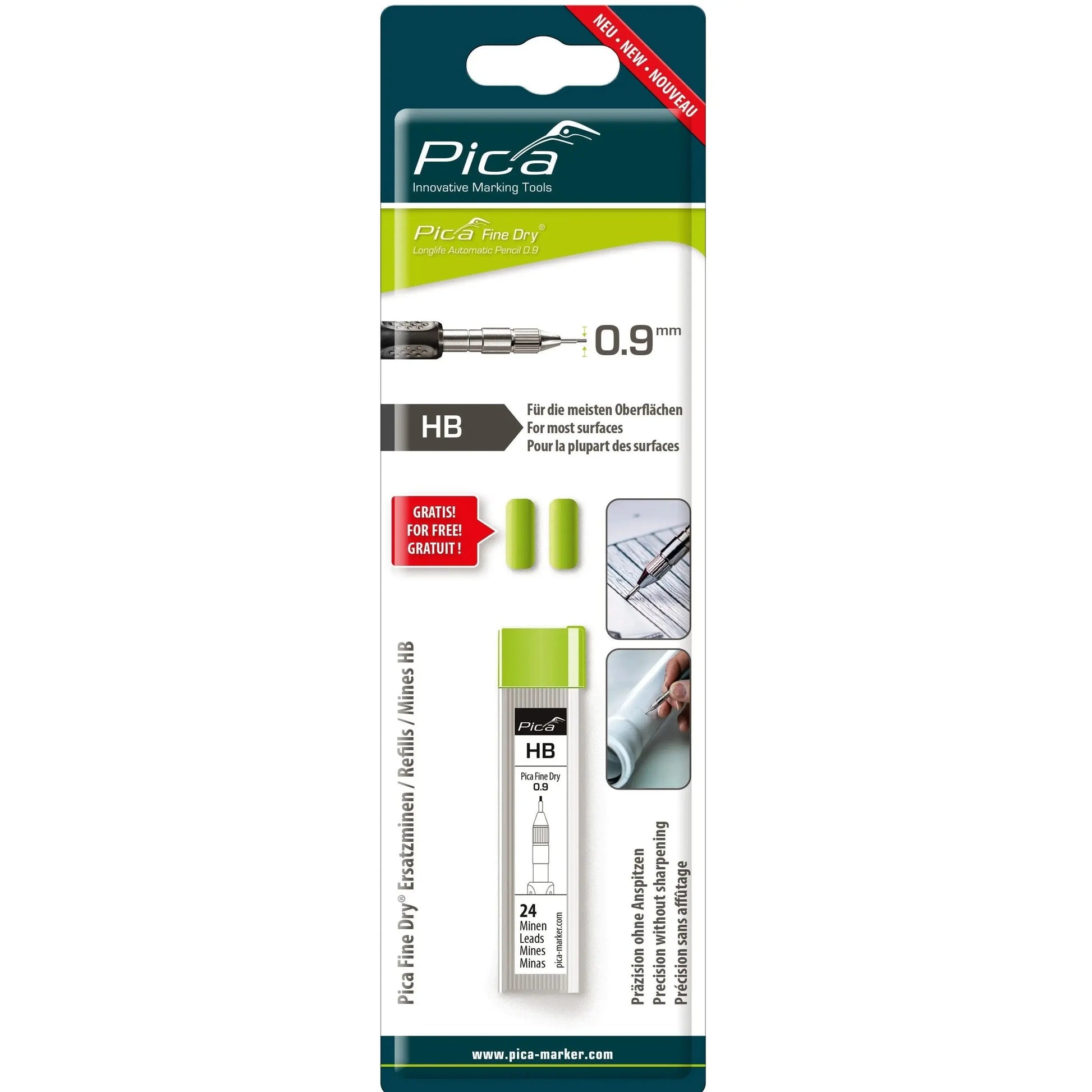 PICA PICA-7030 - Fine Dry Graphite lead HB PICA