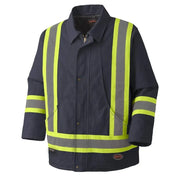 PIONEER 5535BKA - Quilted Cotton Duck Safety Parka - Black PIONEER