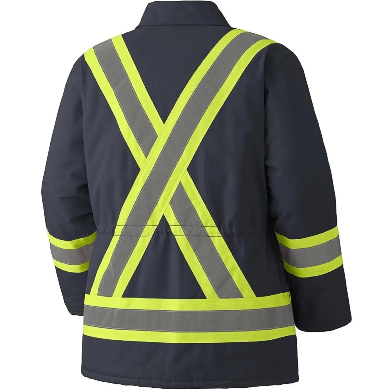 PIONEER 5535BKA - Quilted Cotton Duck Safety Parka - Black PIONEER