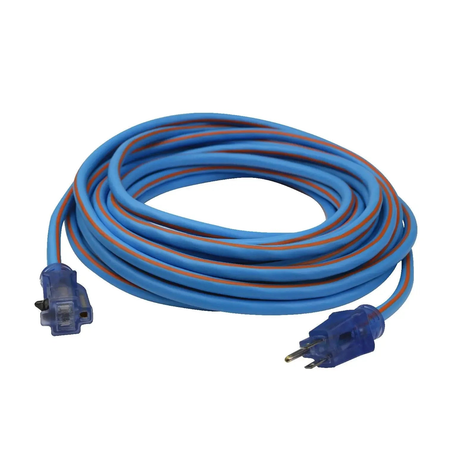 PRIME LT530735 - Heavy Duty 100-Foot Artic Blue All-Weather TPE Extension Cord PRIME