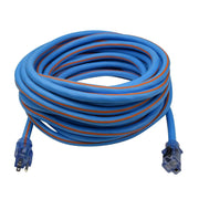 PRIME LT530930 - Ultra Heavy Duty 50-Foot Arctic Blue All-Weather TPE Extension Cord PRIME