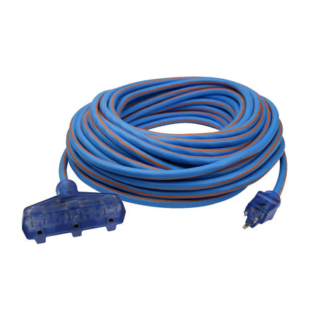 PRIME LT630835 - 12/3 100' Tri-Tap Arctic Blue All-Weather Ex PRIME