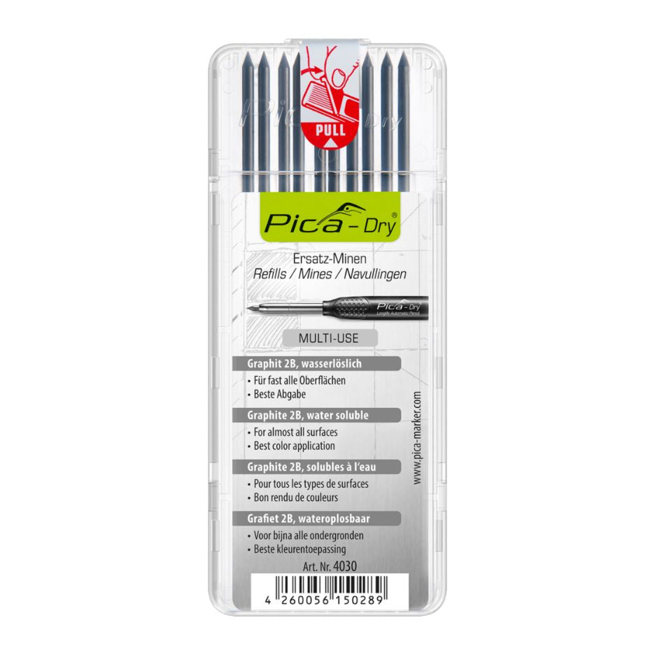 PICA PICA-4030 - Pica-Dry Replacement Leads 10-Pack - Graphite 2B
