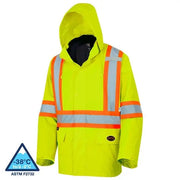 Pioneer 5633 "The Rock" Safety Rainwear / Parkas (300D) - Hi-Viz Yellow/Green - Wise Line Tools