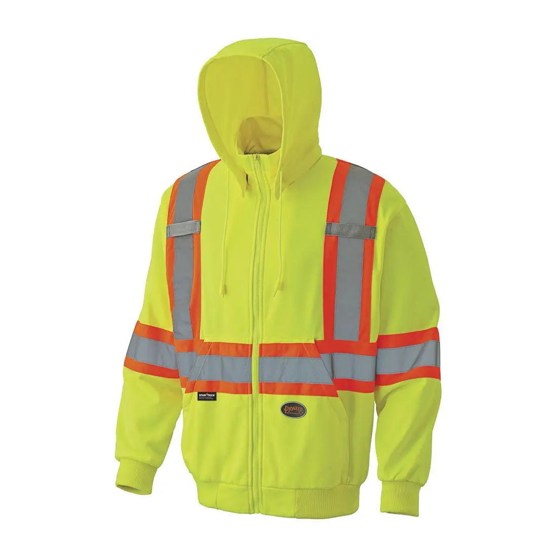 Pioneer 6941-2XL - Hi- Viz Micro Fleece Yellow Zip Hoodie - Wise Line Tools