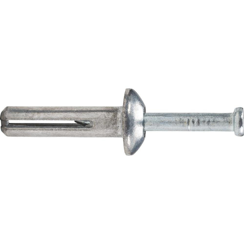 Powers 02826  -  MUSHROOM HEAD ZAMAC NAILIN- CARBON STEEL NAIL; 1/4 x 2" - 100pcs - Wise Line Tools