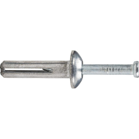 Powers 02826  -  MUSHROOM HEAD ZAMAC NAILIN- CARBON STEEL NAIL; 1/4 x 2" - 100pcs - Wise Line Tools