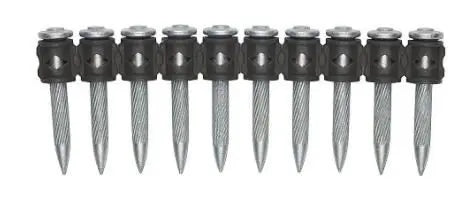 Powers Fasteners 50241N-PWR 5/8" x .145 (16mm) 8mm Head Spiral CSI Drive Pins - Powder Actuated (100/Box) DEWALT