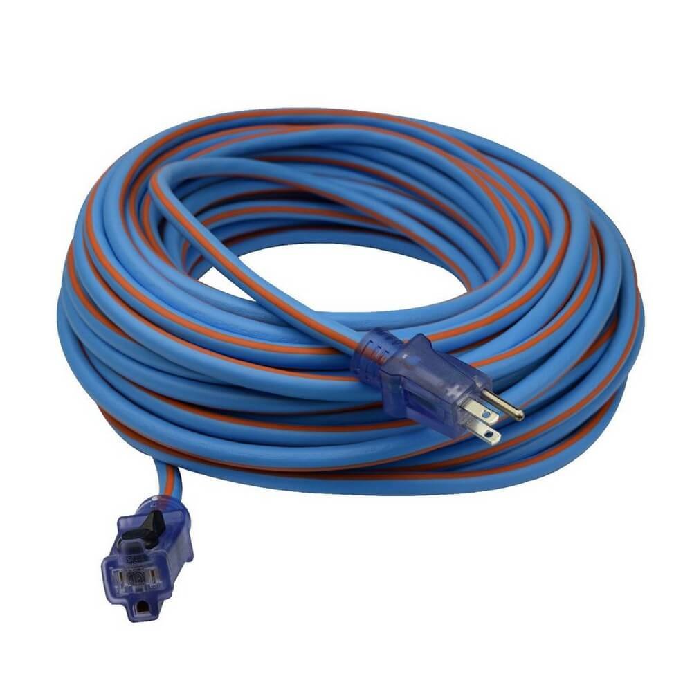 Prime LT530835 Extra Heavy Duty 100-Foot Artic Blue All-Weather  Extension Cord - Wise Line Tools