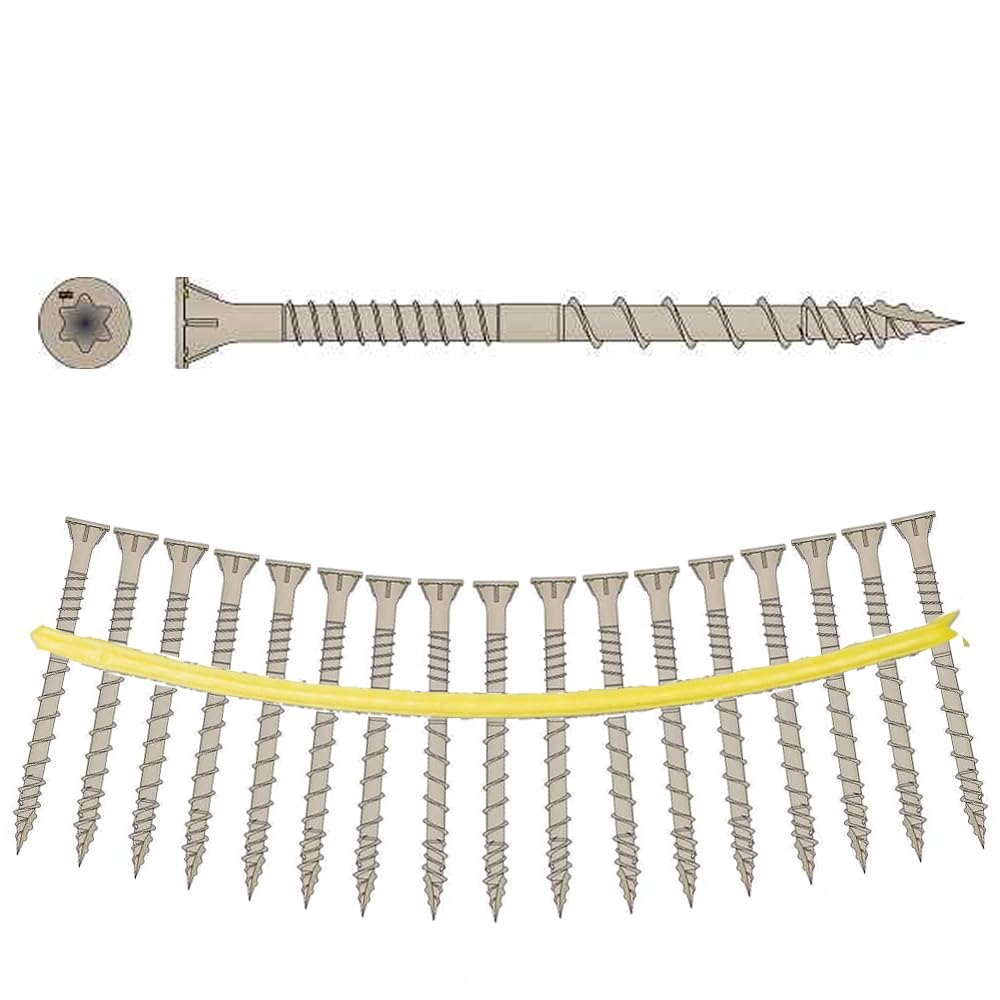 QUICK DRIVE DSVT2S  -  #10 2" DECK SCREWS DSVT QUIKGUARD TAN T25 1.5M/BO QUIK DRIVE