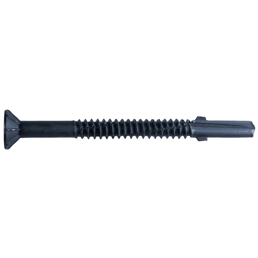 QUIK DRIVE TFP1475S - #14 X 3" BLACK PHOSPHATE  WOOD TO METAL SCREWS (750/BX QUIK DRIVE