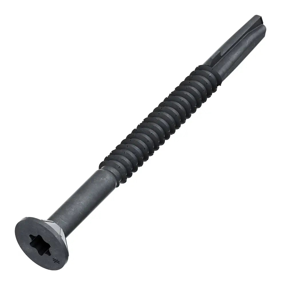 QUIK DRIVE TFP1475S - #14 X 3" BLACK PHOSPHATE  WOOD TO METAL SCREWS (750/BX QUIK DRIVE