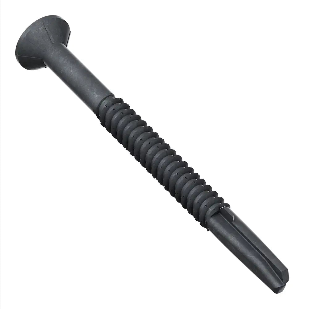 QUIK DRIVE TFP1475S - #14 X 3" BLACK PHOSPHATE  WOOD TO METAL SCREWS (750/BX QUIK DRIVE