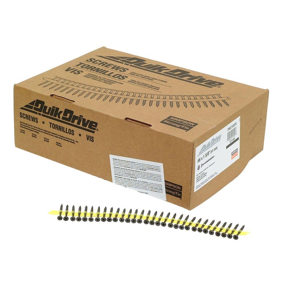 Quik Drive DWC158PS  -   1 5/8'' Collated Drywall Screw - Wise Line Tools