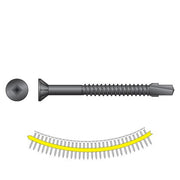 QuikDrive TBP1260S  -   #12 X 2 3/8" BLACK PHOSPHATE  WOOD TO METAL SCREWS (1,000/BX - Wise Line Tools