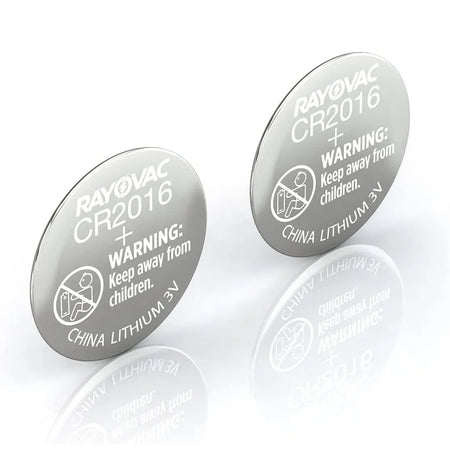 RAYOVAC KECR2016-2, 3-Lithium Coin Cell Batteries, 3 V (2-Pack/Cr2016 Size) RAYOVAC
