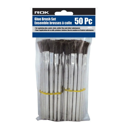 ROK-56012- 50 PC GLUE BRUSH ROK
