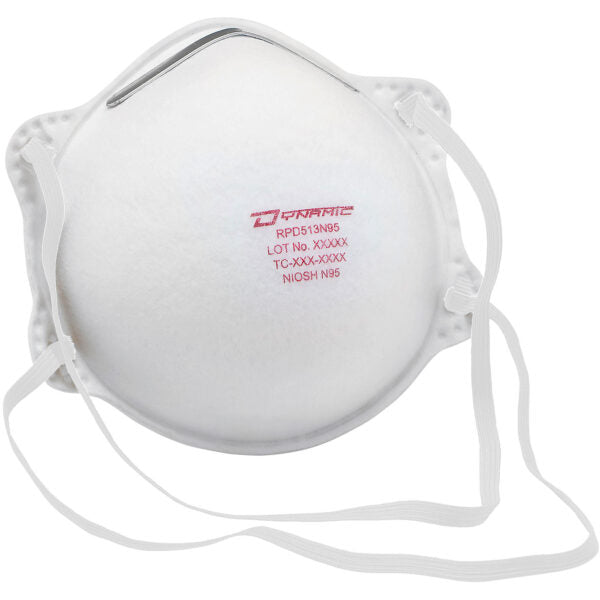 Dynamic Safety RPD513N95 N95 Disposable Respirator Mask - Box of 20