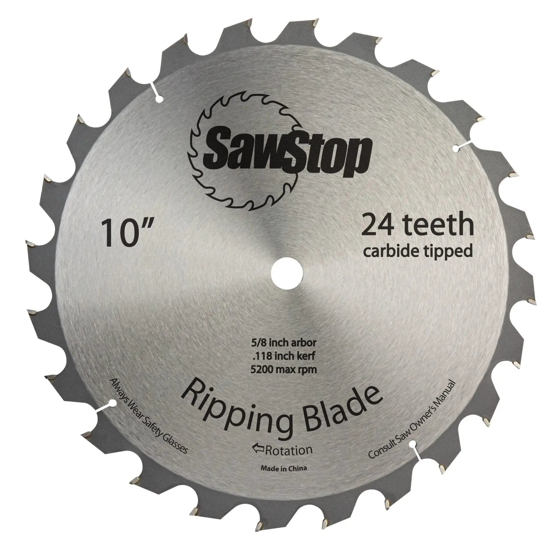 SAWSTOP BTS-R-24ATB - 24-Tooth Ripping Table Saw Blade SAWSTOP